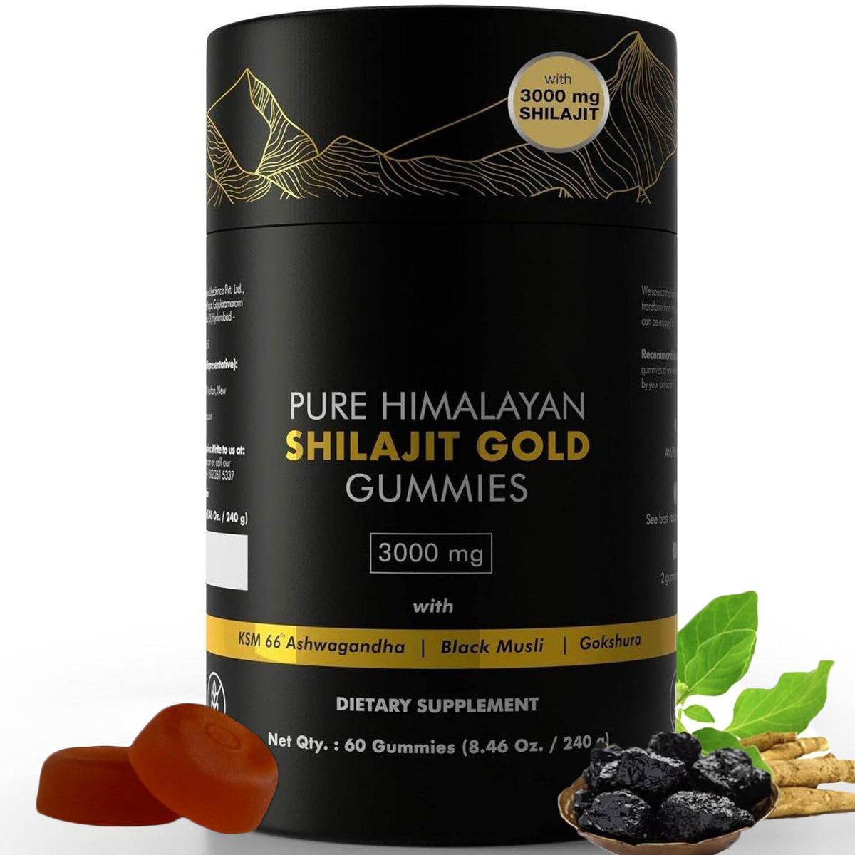 Shilajit Gold Gummies 60 Capsules